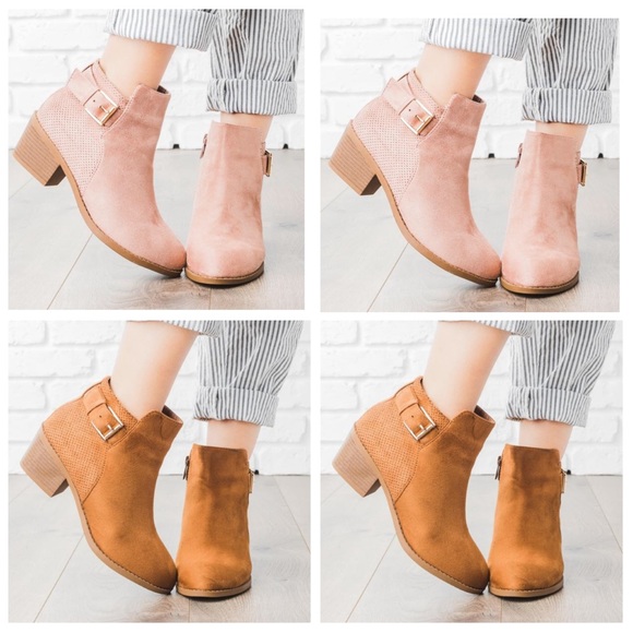 Shoes - 😍 2 colors Pinhole Buckle Ankle Booties